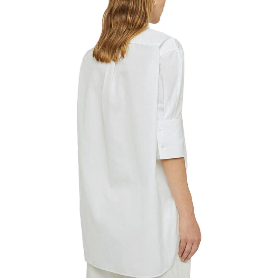Lookbook (Women) JIL SANDER FW23  Friday Embroidered Cotton Long Sleeve Shirt - White J05DL0005J45001100