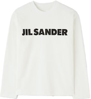 (W) JIL SANDER FW23 白色印字長袖圓領T恤。 J02GC0107J45047 Order (W) JIL SANDER FW23 白色印字長袖圓領T恤。 J02GC0107J45047