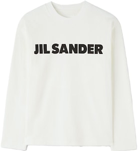 (W) JIL SANDER FW23 白色印字長袖圓領T恤。 J02GC0107J45047 Order (W) JIL SANDER FW23 白色印字長袖圓領T恤。 J02GC0107J45047