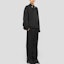 Shop (Women) Jil Sander FW24 Black Long-Sleeve Solid Color Collared Shirt J02DL0217-J76018-001