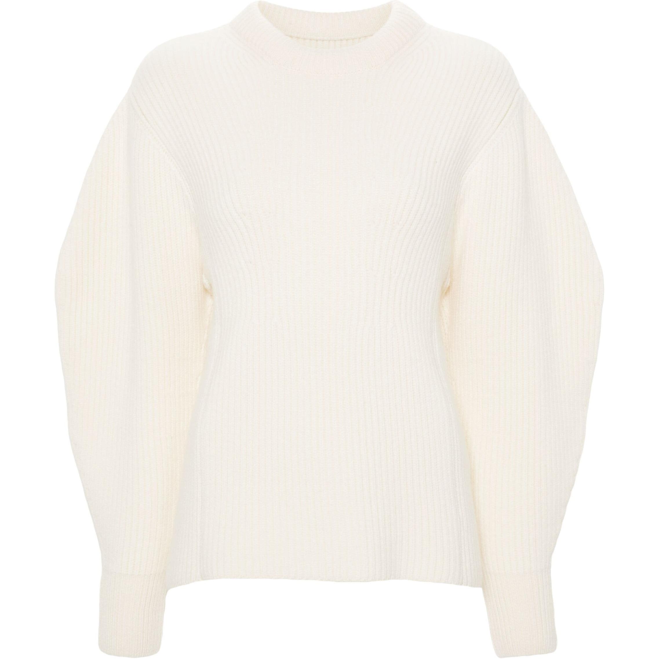 Order (W) Jil Sander FW24 寬鬆圓領針織毛衣 米白色 J03GP0150J14747-WHITE