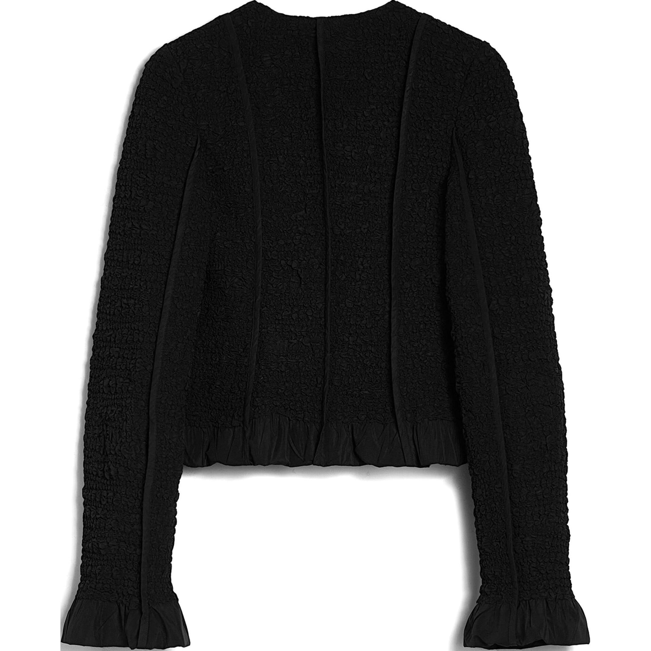 Lookbook (Women) Jil Sander FW24  Single-Breasted Black Knit Long Sleeve Jacket. J02BN0211J70193-001