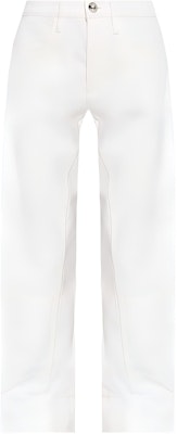 (Women) Jil Sander FW24 Mid-Rise White Casual Pants with Hidden Zip for Women. J04KA0115J46463-WHITE Buy (Women) Jil Sander FW24 Mid-Rise White Casual Pants with Hidden Zip for Women. J04KA0115J46463-WHITE