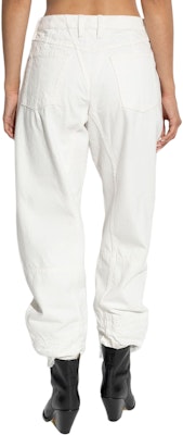 (Women) Jil Sander FW24 Mid-Rise White Casual Pants with Hidden Zip for Women. J04KA0115J46463-WHITE Shop (Women) Jil Sander FW24 Mid-Rise White Casual Pants with Hidden Zip for Women. J04KA0115J46463-WHITE