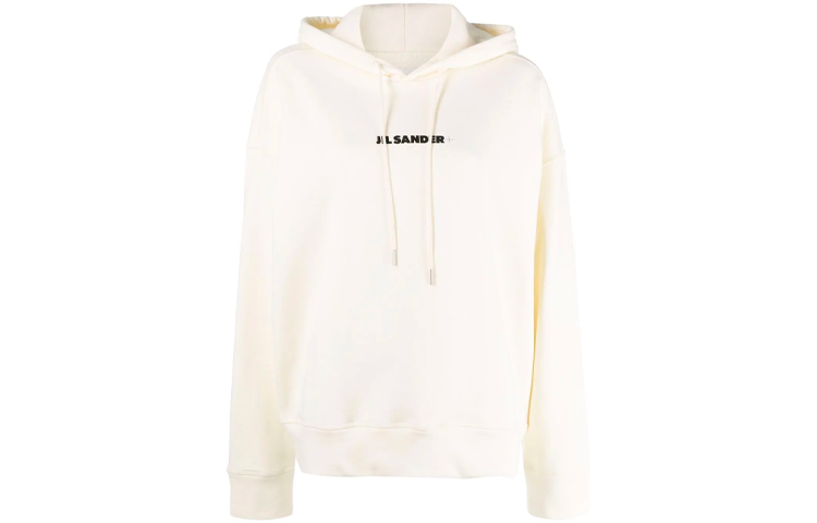 (Women) JIL SANDER Organic Cotton Hoodie Off-White JPPT707512-WT248608-106
