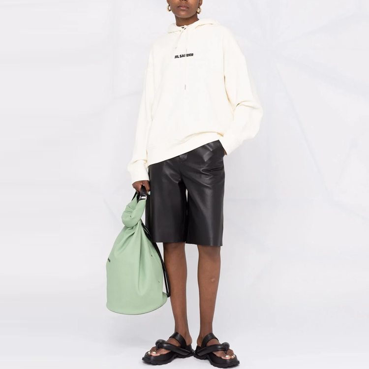 Lookbook (W) 질 샌더 오가닉 코튼 후디 오프 화이트 JPPT707512-WT248608-106