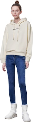 (Women) JIL SANDER Organic Cotton Hoodie Off-White JPPT707512-WT248608-106 Sizing (Women) JIL SANDER Organic Cotton Hoodie Off-White JPPT707512-WT248608-106