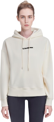 (Women) JIL SANDER Organic Cotton Hoodie Off-White JPPT707512-WT248608-106 1
