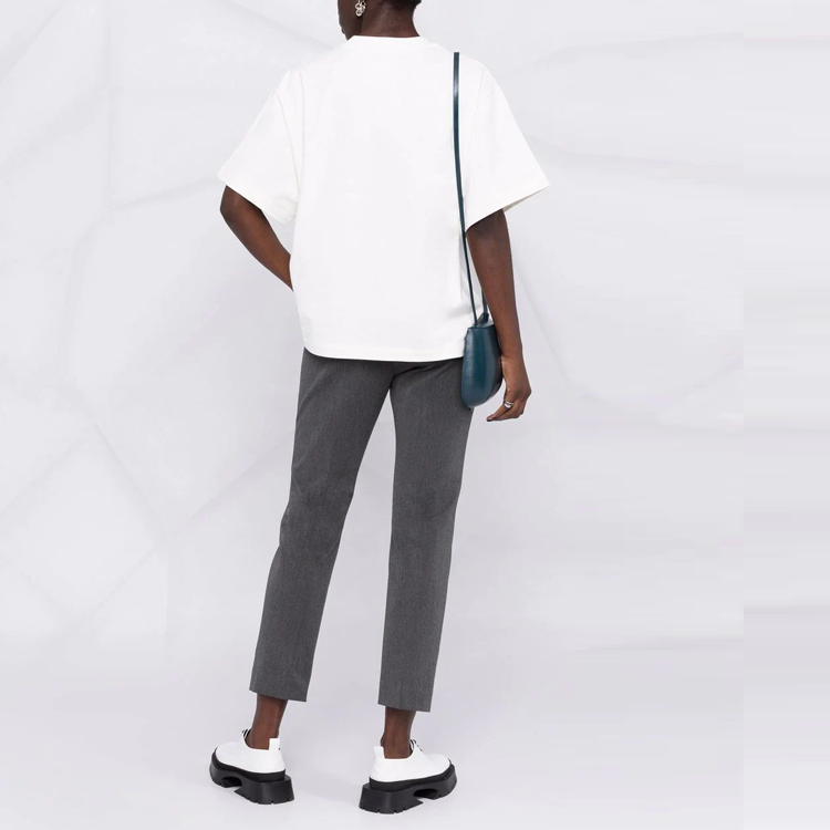 Shop (W) 吉尔桑达宽松版大Logo印花短袖T恤 JSCU707050-WU248708-102