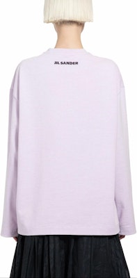 (Women) JIL SANDER Pink Graphic Print Loose Fit Long Sleeve T-Shirt Women. J03GC0120J20218-565 Purchase (Women) JIL SANDER Pink Graphic Print Loose Fit Long Sleeve T-Shirt Women. J03GC0120J20218-565