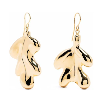 (Women) JIL SANDER Polished Metal Hardware Earrings Gold. JSPU837209WUS80049711