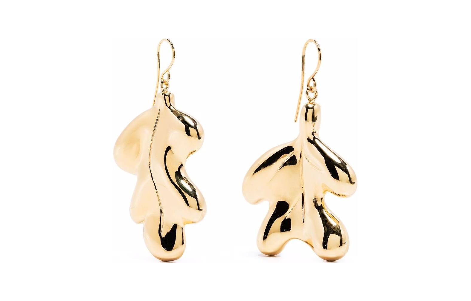 Order (Women) JIL SANDER Polished Metal Hardware Earrings  Gold. JSPU837209WUS80049711
