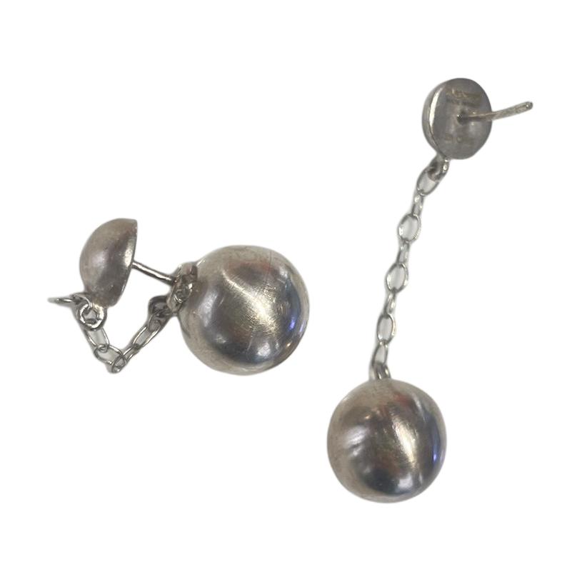 Shop (W) 질 샌더 스피어 디자인 귀걸이 실버 JSPU837388_WUS84021 041