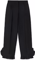 (Women) JIL SANDER SS22 Black Cropped Lace Detail Trousers JSPU311000-WU470300-001 (Women) JIL SANDER SS22 Black Cropped Lace Detail Trousers JSPU311000-WU470300-001