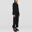 Purchase (Women) JIL SANDER SS22 Black Cropped Lace Detail Trousers JSPU311000-WU470300-001