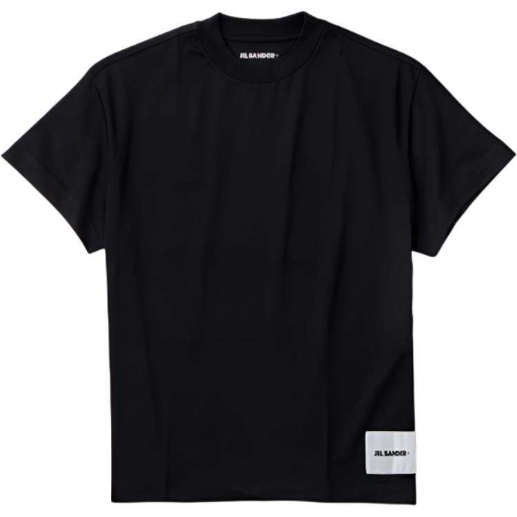 Details for (W) 吉尔·桑德SS22黑色简约logo短袖T恤3件装。 J40GC0001J45048-001