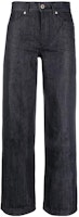 (Women) Jil Sander SS22 Straight-Leg Dark Blue Jeans with Solid Label. JPPU663161WU246700405 (Women) Jil Sander SS22 Straight-Leg Dark Blue Jeans with Solid Label. JPPU663161WU246700405