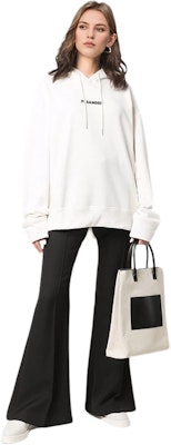 (Women) JIL SANDER SS22 White Hoodie with Logo Print. JPPU707512WU248608-102 Lookbook (Women) JIL SANDER SS22 White Hoodie with Logo Print. JPPU707512WU248608-102