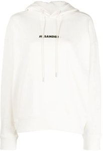 (W) 吉尔·桑德 SS22 白色 Logo 印花连帽卫衣长袖。 J40GU0002J45050102 Buy (W) 吉尔·桑德 SS22 白色 Logo 印花连帽卫衣长袖。 J40GU0002J45050102