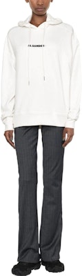(Women) JIL SANDER SS22 White Logo Print Pullover Hoodie Long Sleeve. J40GU0002J45050102 Lookbook (Women) JIL SANDER SS22 White Logo Print Pullover Hoodie Long Sleeve. J40GU0002J45050102