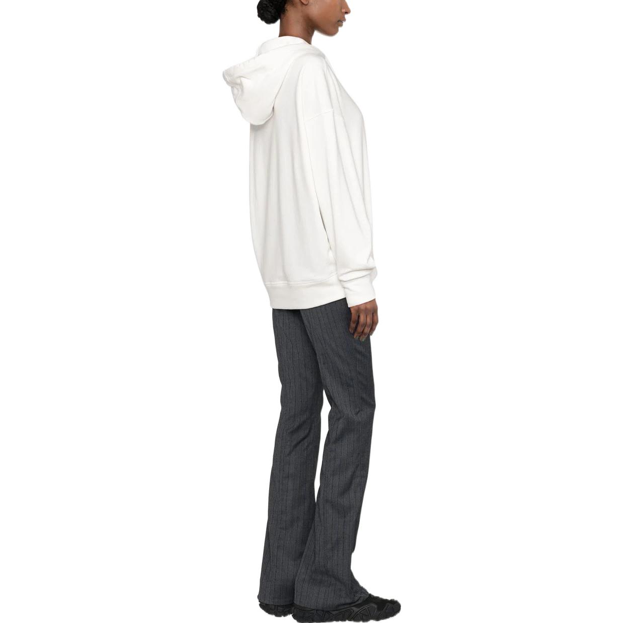 Purchase (W) 吉尔·桑德 SS22 白色 Logo 印花连帽卫衣长袖。 J40GU0002J45050102