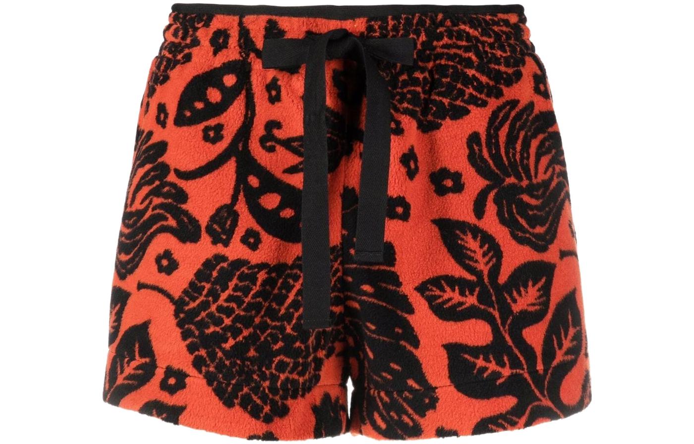 (Women) JIL SANDER SS22 Jacquard Fleece Shorts  Red JPPU707506-WU258268-M28