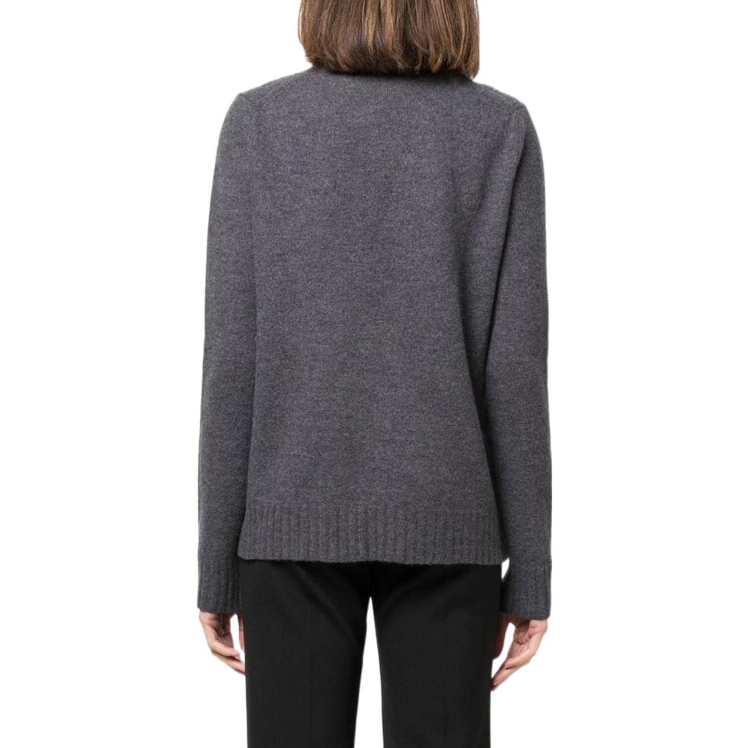 Shop (W) Jil Sander 女款灰色SS22寬鬆單排扣羊毛V領毛衣 J02GP0055J14506032