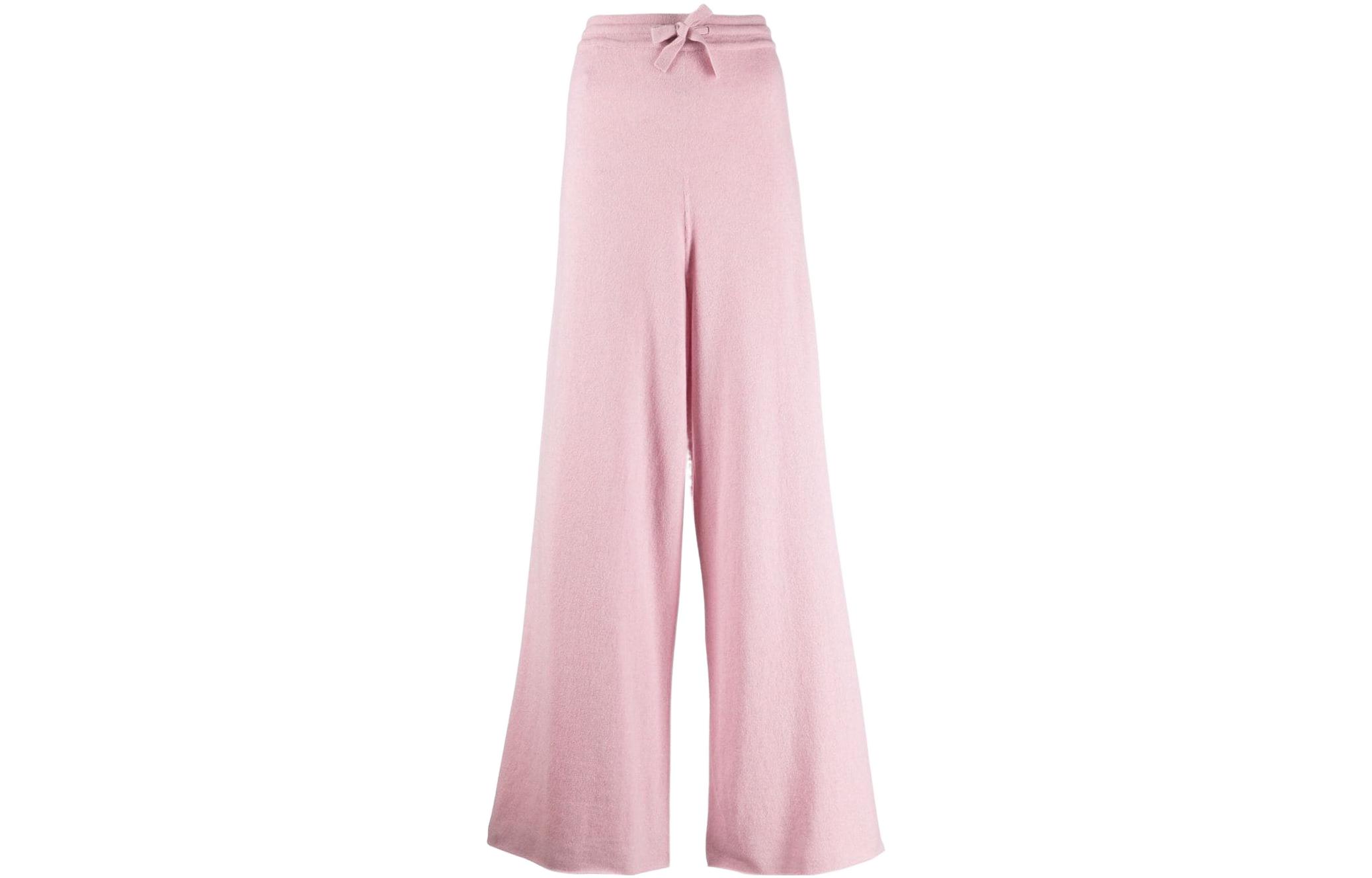(Women) Jil Sander SS22 Solid Knit Cashmere Casual Pants Pink  Autumn Wear JPPU751547-WUY10068-665