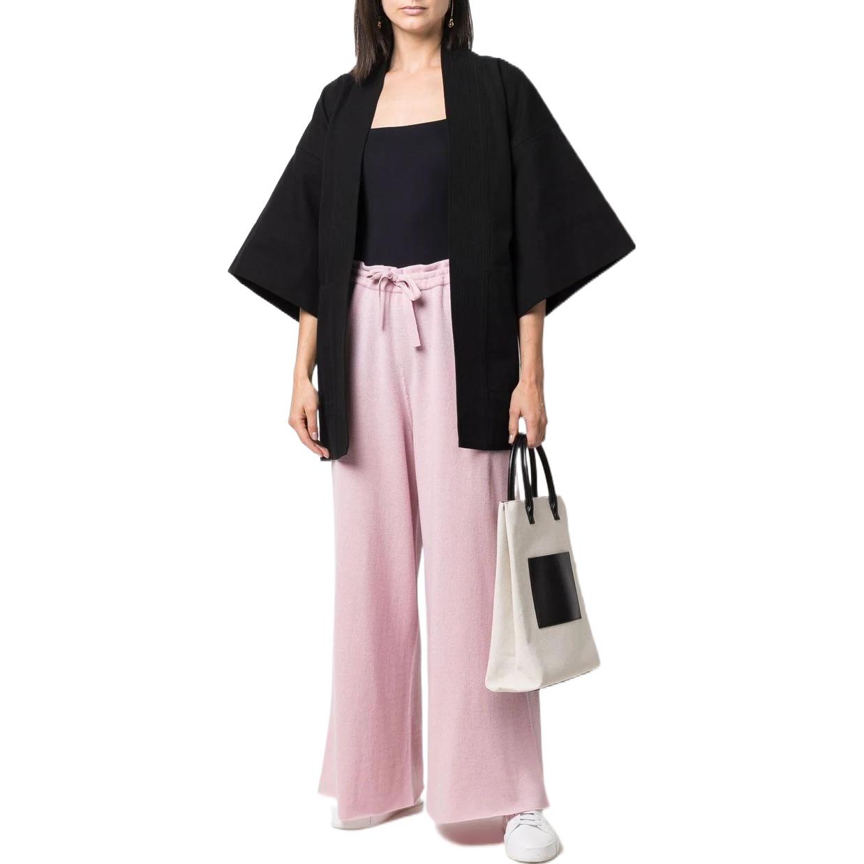 Lookbook (Women) Jil Sander SS22 Solid Knit Cashmere Casual Pants Pink  Autumn Wear JPPU751547-WUY10068-665