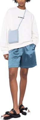 (Women) Jil Sander SS22 White Crewneck Logo Print Long Sleeve Sweatshirt Women. JPPU707513WU248608-102 Lookbook (Women) Jil Sander SS22 White Crewneck Logo Print Long Sleeve Sweatshirt Women. JPPU707513WU248608-102