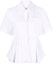 Order (Women) Jil Sander SS22 White Ruffle Short Sleeve Shirt JSPU601755-WU245200-100