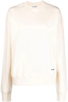 (Women) Jil Sander SS23 Beige Crewneck Long-Sleeve Pullover Sweatshirt. J40GU0102-J20010-279 (Women) Jil Sander SS23 Beige Crewneck Long-Sleeve Pullover Sweatshirt. J40GU0102-J20010-279