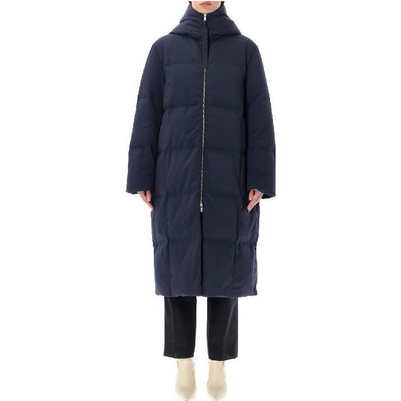 Lookbook (Women) Jil Sander SS23  Navy Quilted Loose-Fit Down Jacket Basic Zipper Style J40AF0013-J70008-402