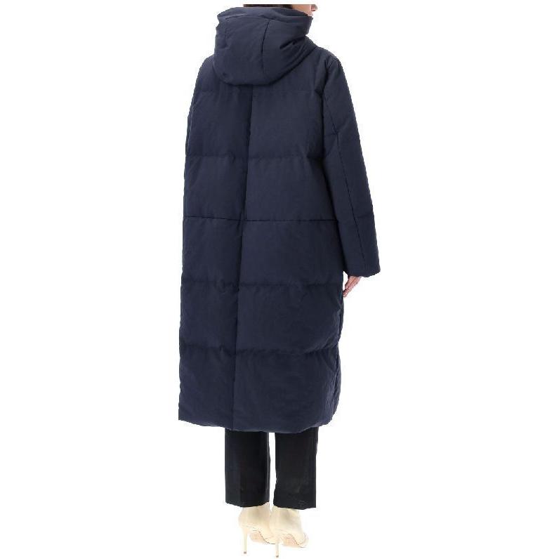 Purchase (Women) Jil Sander SS23  Navy Quilted Loose-Fit Down Jacket Basic Zipper Style J40AF0013-J70008-402