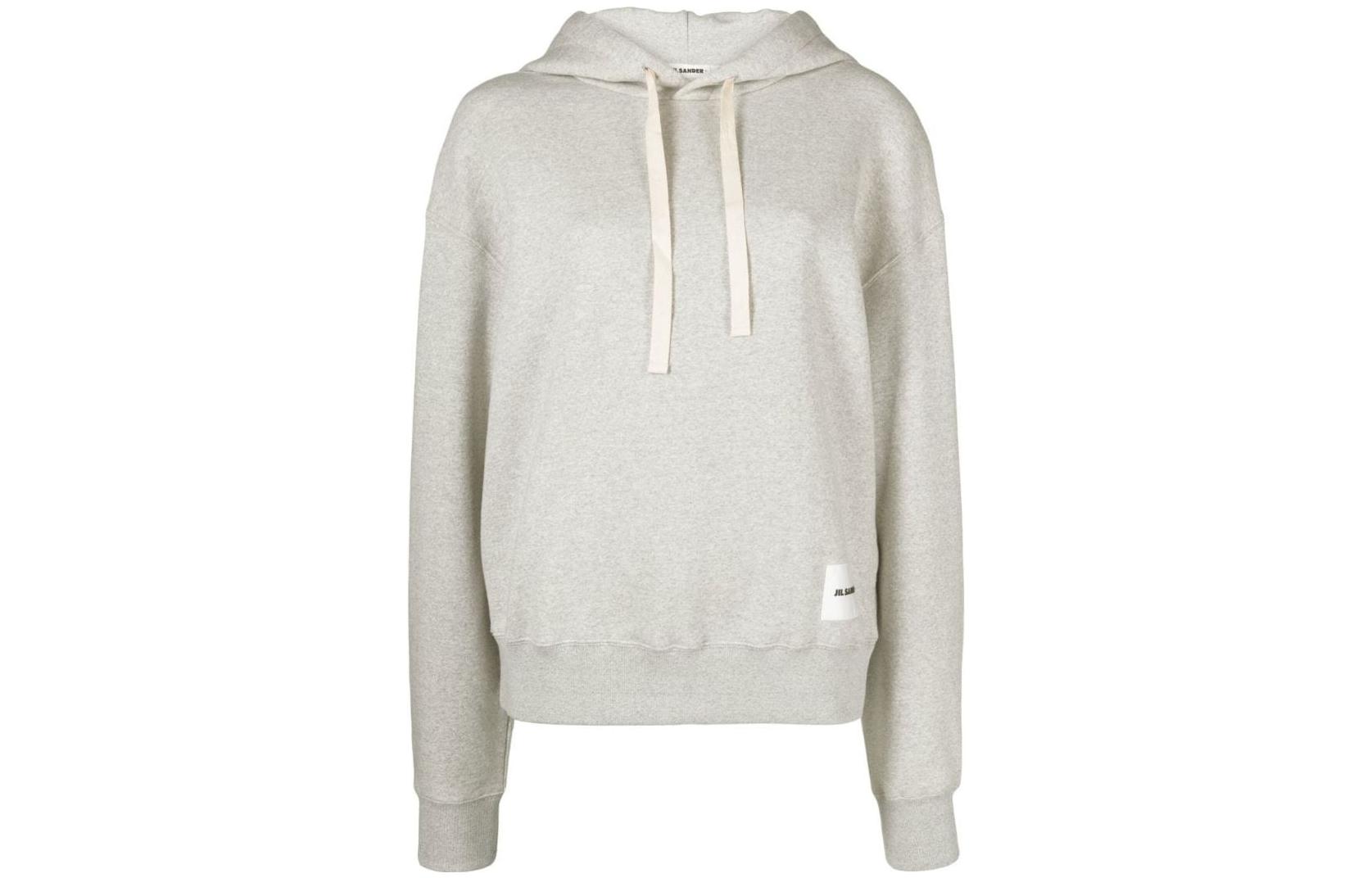 (Women) JIL SANDER SS23  Solid Color Hoodie Pullover Light Grey. J40GU010-4J20010-052