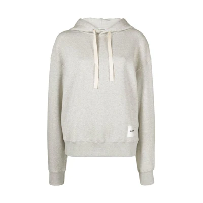 (Women) JIL SANDER SS23 Solid Color Hoodie Pullover Light Grey. J40GU010-4J20010-052