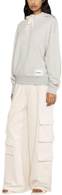 (Women) JIL SANDER SS23 Solid Color Hoodie Pullover Light Grey. J40GU010-4J20010-052 Purchase (Women) JIL SANDER SS23 Solid Color Hoodie Pullover Light Grey. J40GU010-4J20010-052