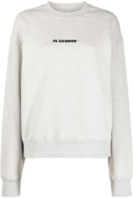 (W) ジルサンダー SS23 グレー クルーネックスウェットシャツ ロゴプリント入り J40GU000-1J20010-052 Order (W) ジルサンダー SS23 グレー クルーネックスウェットシャツ ロゴプリント入り J40GU000-1J20010-052