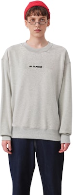 (W) ジルサンダー SS23 グレー クルーネックスウェットシャツ ロゴプリント入り J40GU000-1J20010-052 Details for (W) ジルサンダー SS23 グレー クルーネックスウェットシャツ ロゴプリント入り J40GU000-1J20010-052