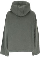 (W) JIL SANDER SS23 Hoodie Wanita Abu-Hijau dengan Hem Serut Solid. J40GU0009-JTN030-043 Lookbook (W) JIL SANDER SS23 Hoodie Wanita Abu-Hijau dengan Hem Serut Solid. J40GU0009-JTN030-043