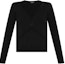 Order (Women) Jil Sander SS24 Black Knit Pullover Crewneck Sweater Long Sleeve J01GP0117J14617-BLACK