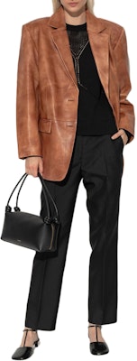 (Women) Jil Sander SS24 Black Knit Pullover Crewneck Sweater Long Sleeve J01GP0117J14617-BLACK Lookbook (Women) Jil Sander SS24 Black Knit Pullover Crewneck Sweater Long Sleeve J01GP0117J14617-BLACK