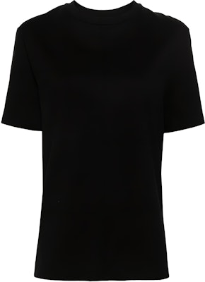 (W) 吉尔·桑德 JIL SANDER SS24 黑色标志图案舒适圆领T恤。 J02GC0128J46219-BLACK Buy (W) 吉尔·桑德 JIL SANDER SS24 黑色标志图案舒适圆领T恤。 J02GC0128J46219-BLACK