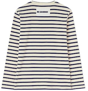 (W) 吉尔·桑达 SS24 经典条纹长袖纯棉T恤 白色 J40NH0003-J46497-124 Lookbook (W) 吉尔·桑达 SS24 经典条纹长袖纯棉T恤 白色 J40NH0003-J46497-124