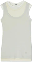 (Women) Jil Sander SS24 Gray Layered Crewneck Tank Top. J40FV0106JTN356-GREY (Women) Jil Sander SS24 Gray Layered Crewneck Tank Top. J40FV0106JTN356-GREY