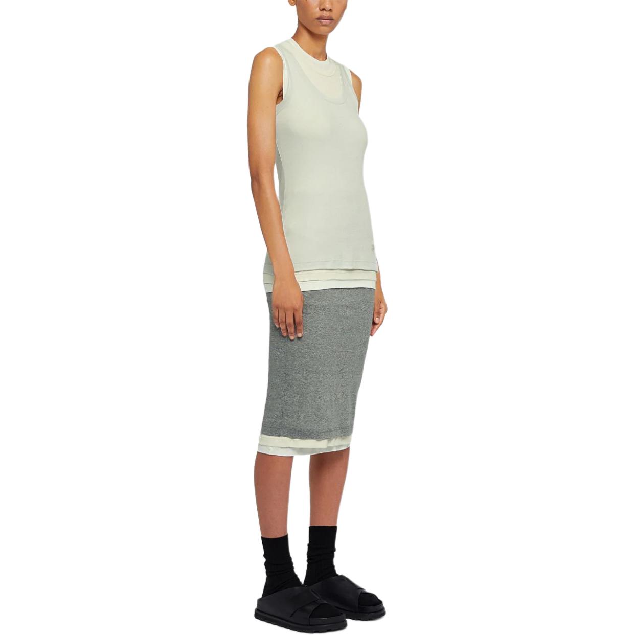 (Women) Jil Sander SS24  Gray Layered Crewneck Tank Top. J40FV0106JTN356-GREY 圖 4