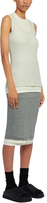 (W) Jil Sander SS24 Abu-abu Tank Top Crewneck Berlapis. J40FV0106JTN356-GREY Shop (W) Jil Sander SS24 Abu-abu Tank Top Crewneck Berlapis. J40FV0106JTN356-GREY