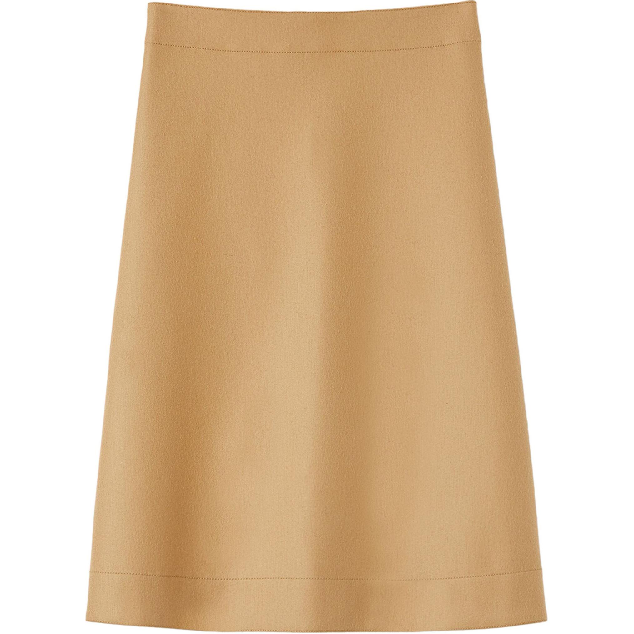 Order (Women) Jil Sander SS24  High-Waist Beige Casual Elastic Waist Maxi Skirt. J02MA0231J40045-BEIGE