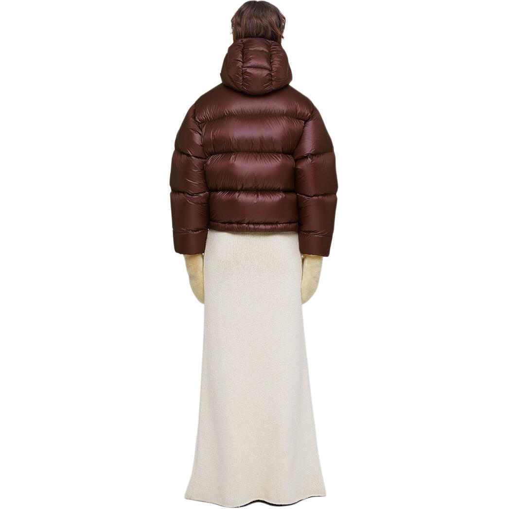 Purchase (W) 질 샌더 SS24 후드 퍼퍼 자켓 에그플랜트 퍼플 롱슬리브. J40AF0131-J70122-603