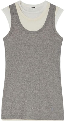 (Women) Jil Sander SS24 Layered Comfort Crewneck Knit Vest Light Gray J40FV0106JTN357-GREY Order (Women) Jil Sander SS24 Layered Comfort Crewneck Knit Vest Light Gray J40FV0106JTN357-GREY